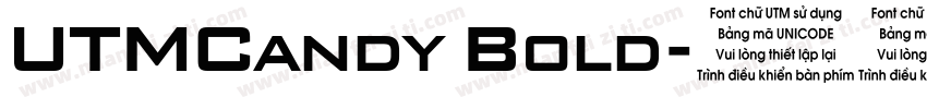 UTMCandy Bold字体转换